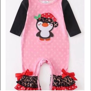 Toddler Christmas Penguin Outfit. NWT